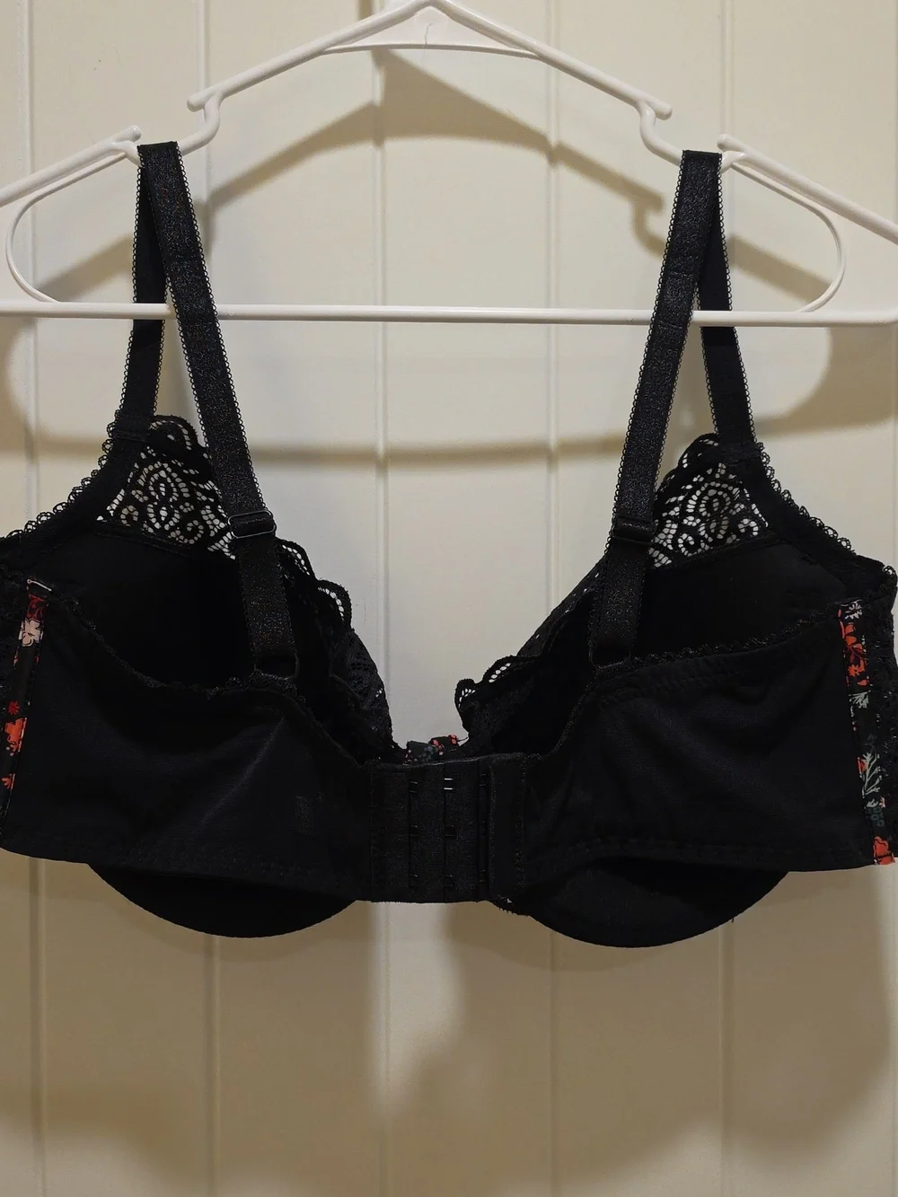 Adore ME Black Floral Lace Underwire Bra Size 40D
